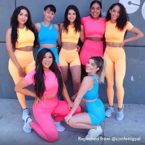 Gymshark Ultra Seamless Bike Shorts Pink Small - Picture 3 of 5